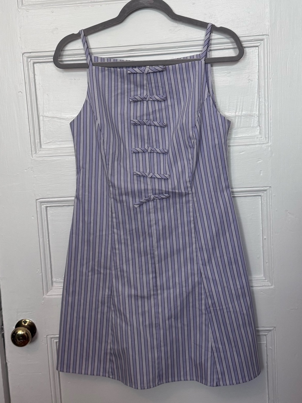 NWT Anthropologie Exquise Striped Lavender Sundress